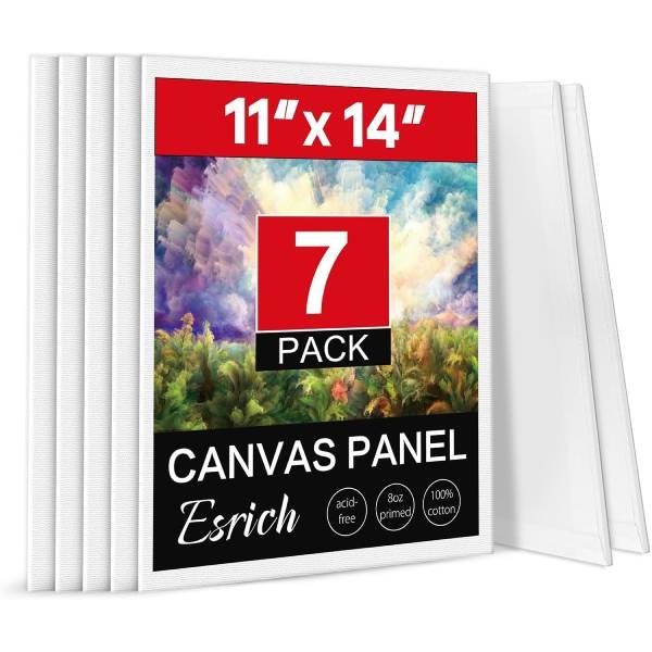 Canvas Boards for Painting, 7 Pack